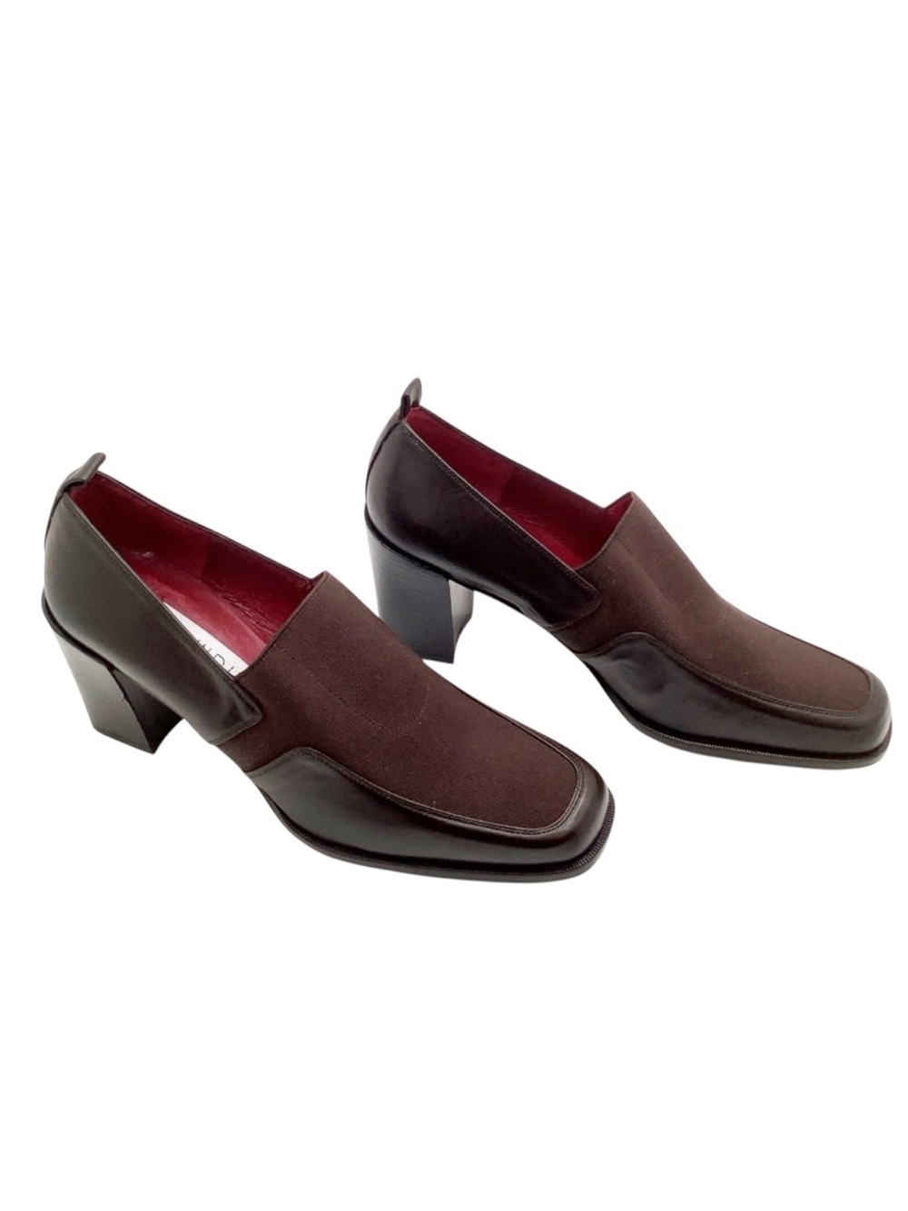 🆕{Donald J. Pliner} Leather/Fabric Loafer Pumps